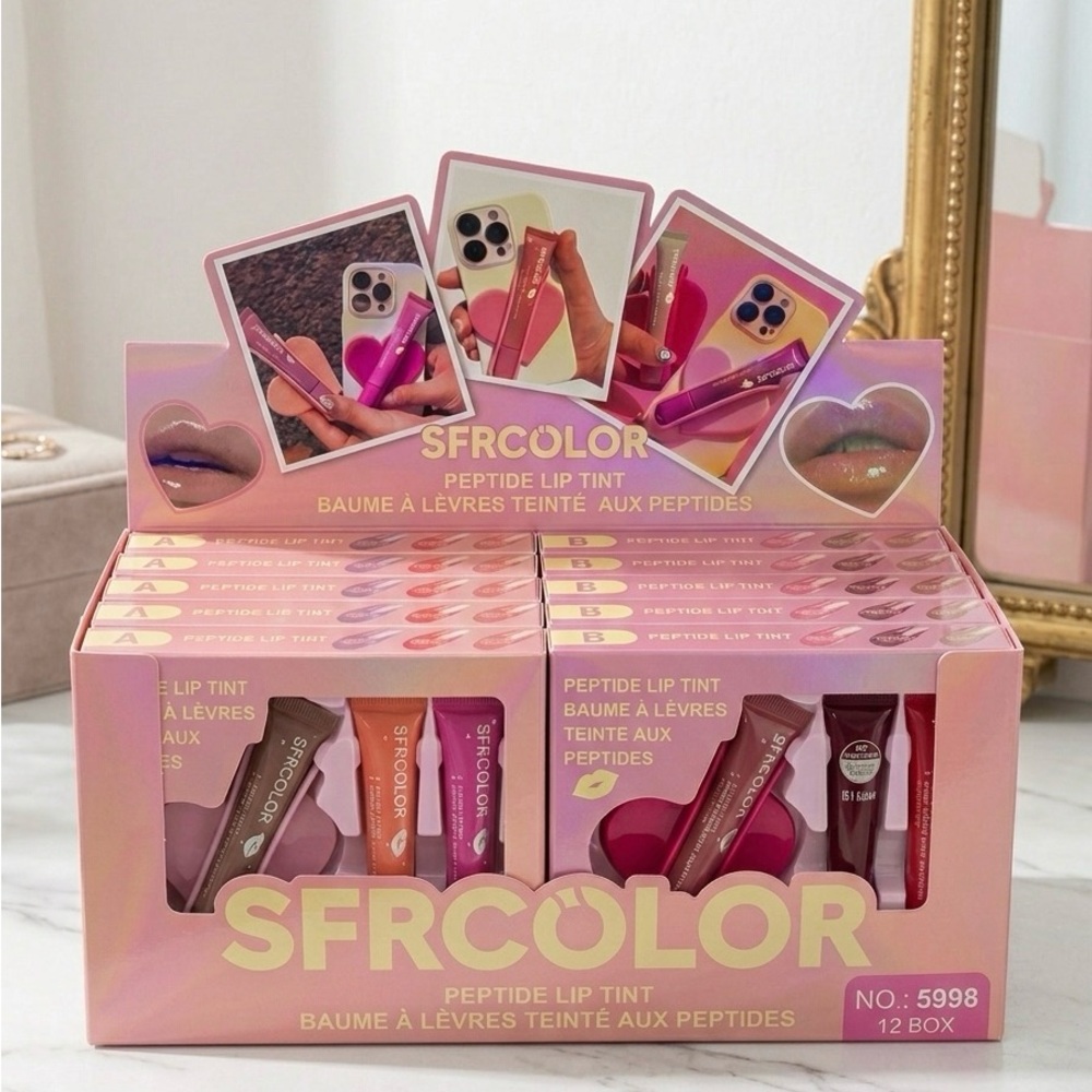 Peptide Lip Tint Set - Pink, Red, Brown